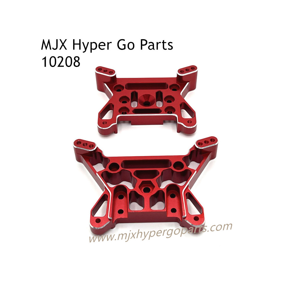 MJX Hyper Go 10208 V1 Upgrade Parts Front and Rear Shock Tower Red