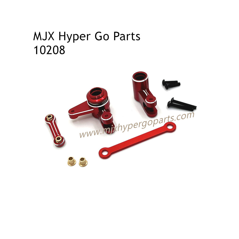 MJX Hyper Go 10208 V1 V2 Upgrade Parts Steering Connect Rod Set Red
