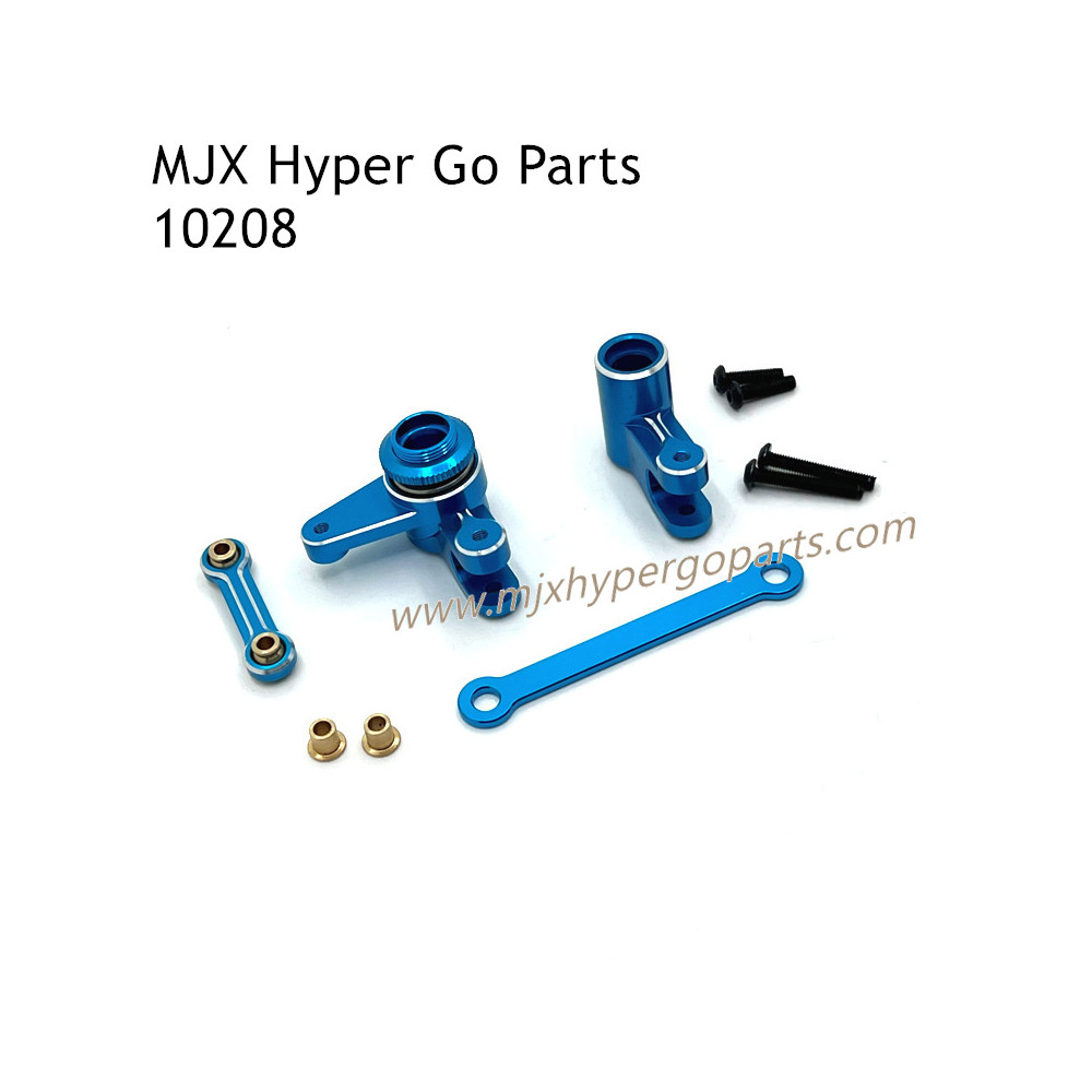 MJX Hyper Go 10208 V1 V2 Upgrade Parts Steering Connect Rod Set Blue