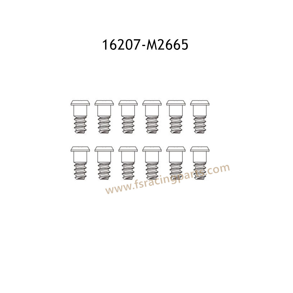 MJX Hyper Go 16207 Parts Screws M2665 MJX Hyper Go 16207 Parts Screws M2665