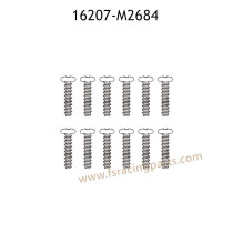 MJX Hyper Go 16207 Parts Round Head Flat Tail Screws M2684