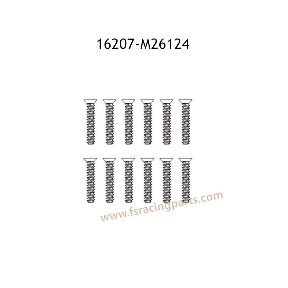 MJX Hyper Go 16207 Parts Countersunk Head Flat Head Screws M26124 MJX Hyper Go 16207 Parts Countersunk Head Flat Head Screws M26124