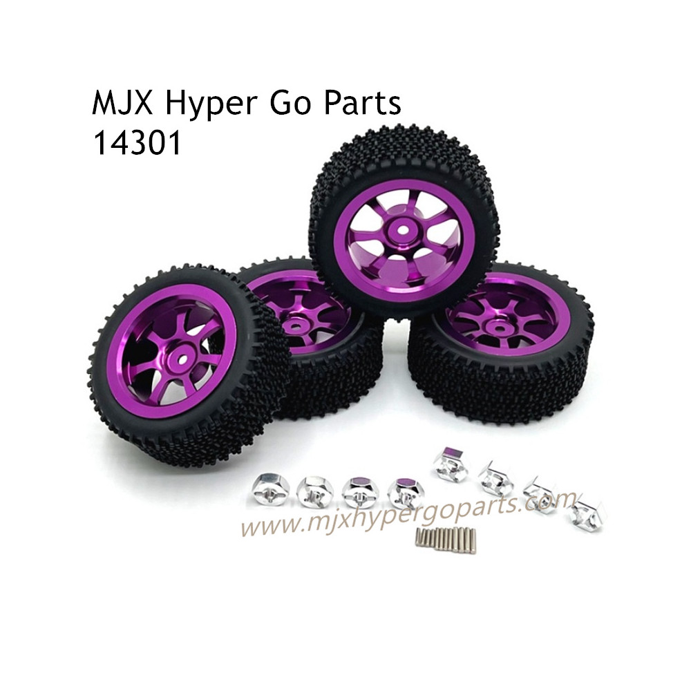 MJX Hyper Go 14301 RC Car Upgrade Parts Wheels Purple MJX Hyper Go 14301 RC Car Upgrade Parts Wheels Purple