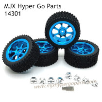 MJX Hyper Go 14301 RC Car Upgrade Parts Wheels Blue
