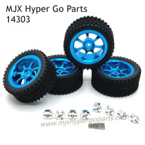 MJX Hyper Go 14303 RC Car Upgrade Parts Wheels Blue