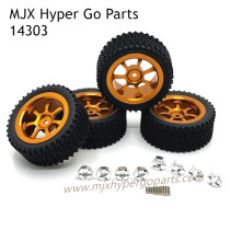 MJX Hyper Go 14303 RC Car Upgrade Parts Wheels Gold