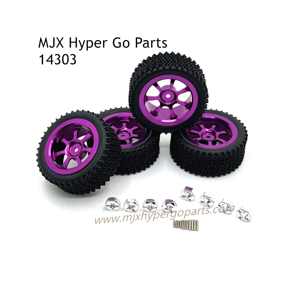 MJX Hyper Go 14303 RC Car Upgrade Parts Wheels Purple MJX Hyper Go 14303 RC Car Upgrade Parts Wheels Purple