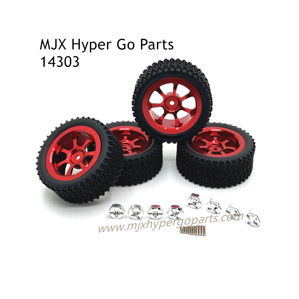 MJX Hyper Go 14303 RC Car Upgrade Parts Wheels Red MJX Hyper Go 14303 RC Car Upgrade Parts Wheels Red
