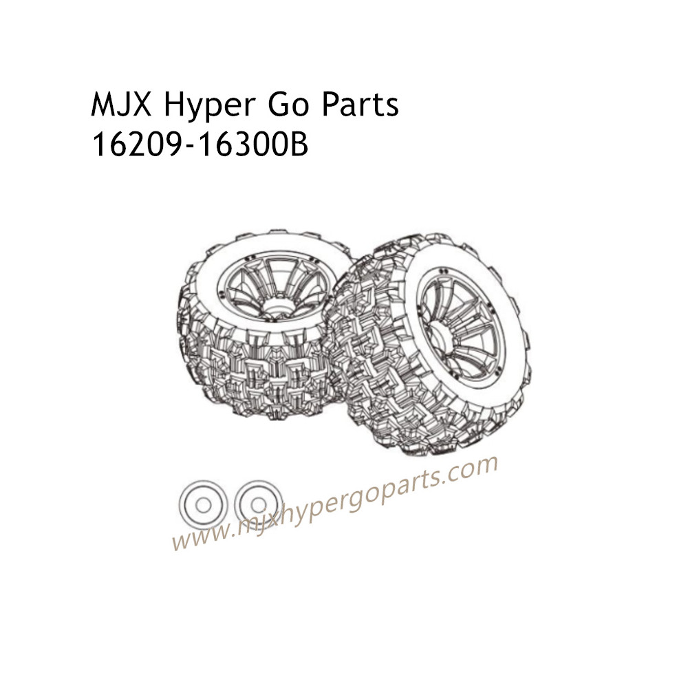 MJX Hyper Go 16209 High Speed RC Car Parts Tires 16300B MJX Hyper Go 16209 High Speed RC Car Parts Tires 16300B