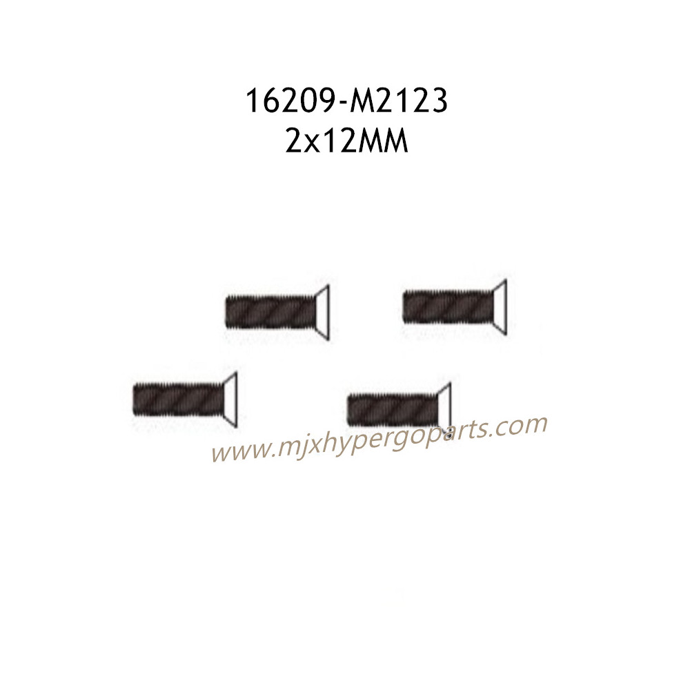 MJX Hyper Go 16209 Parts 2X12MM Screws M2123 MJX Hyper Go 16209 Parts 2X12MM Screws M2123