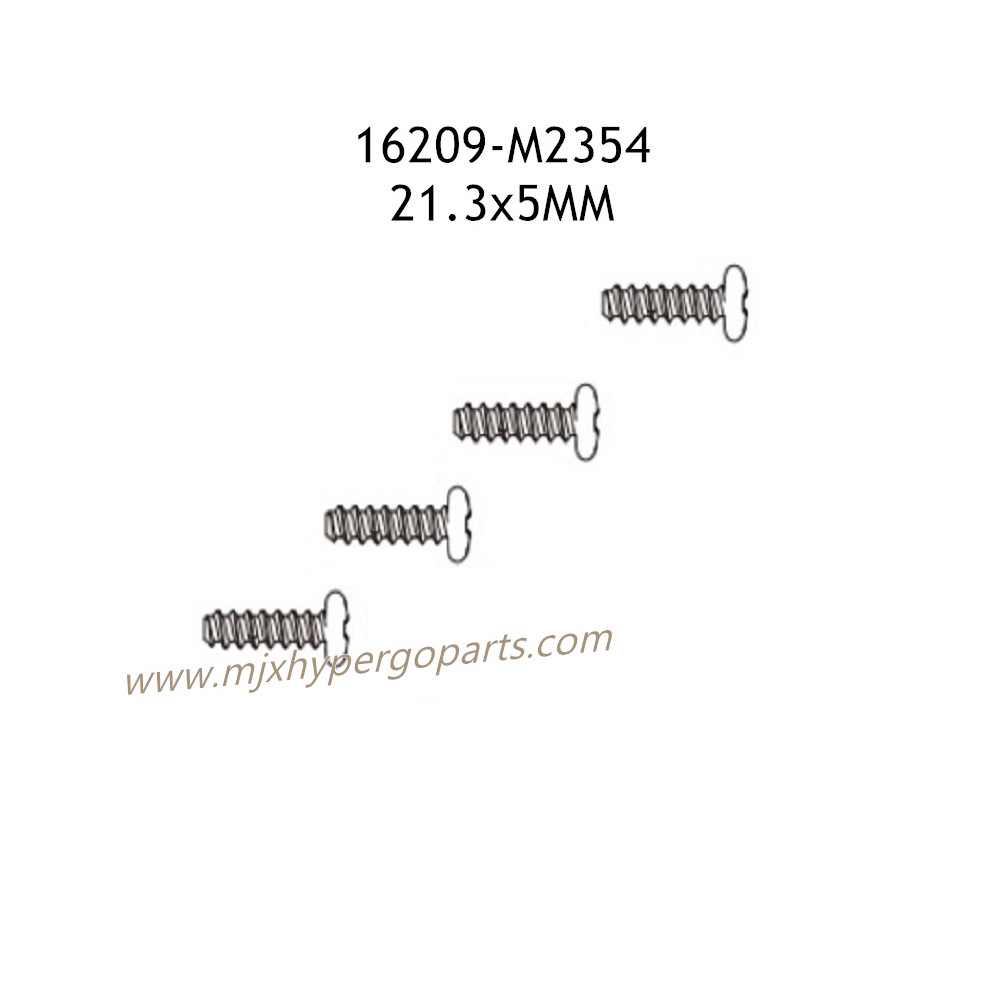 MJX Hyper Go 16209 Parts 21.3X5MM Screws M2354 MJX Hyper Go 16209 Parts 21.3X5MM Screws M2354