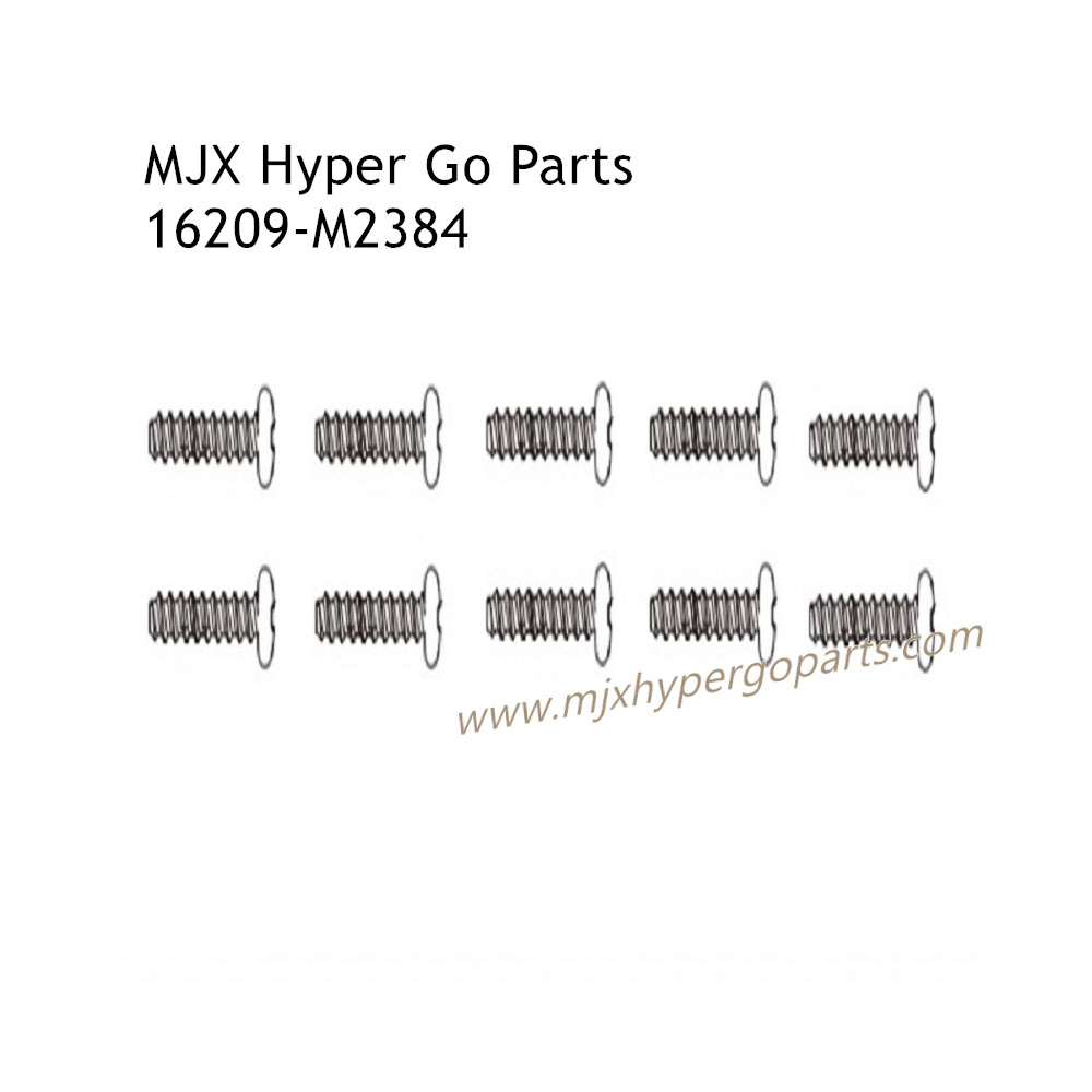 MJX Hyper Go 16209 Parts Round Head Flat Tail Screws M2384 MJX Hyper Go 16209 Parts Round Head Flat Tail Screws M2384