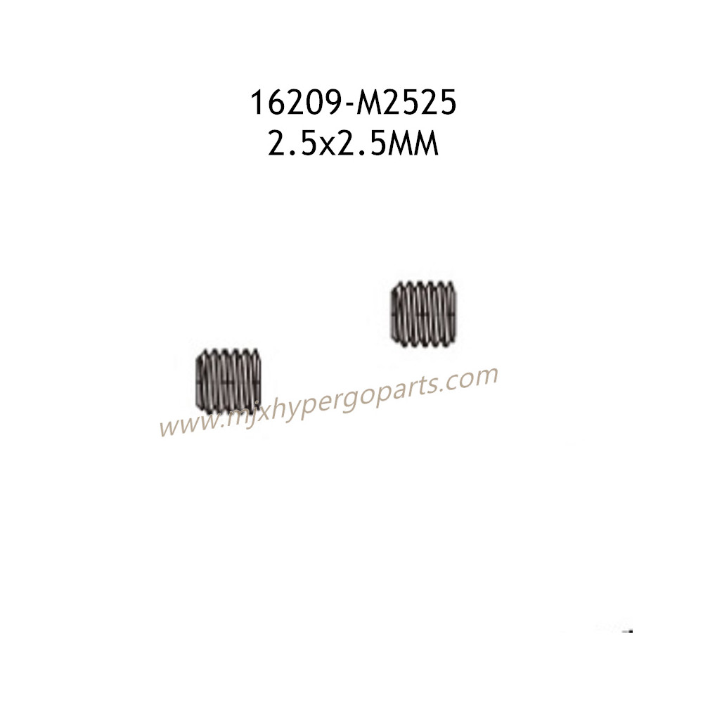 MJX Hyper Go 16209 Parts 2.5X2.5MM Screws M2525 MJX Hyper Go 16209 Parts 2.5X2.5MM Screws M2525
