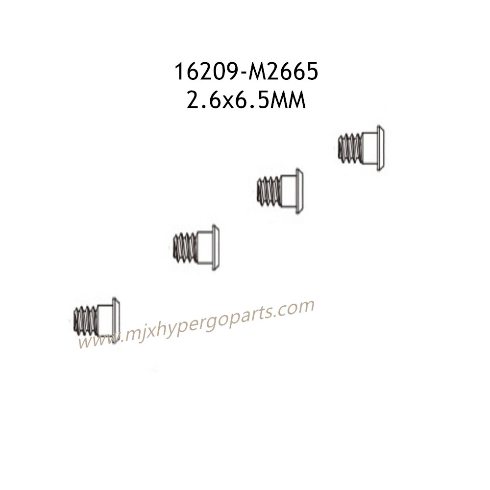 MJX Hyper Go 16209 Parts 2.6x6.5MM Screws M2665 MJX Hyper Go 16209 Parts 2.6x6.5MM Screws M2665