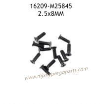 MJX Hyper Go 16209 Parts Flat Head Screw 2.5X8MM M25845