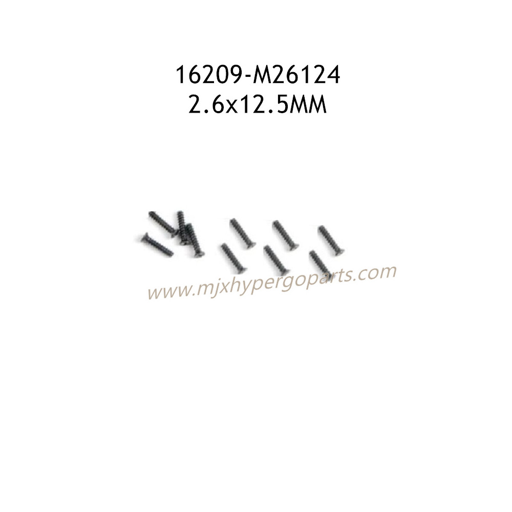 MJX Hyper Go 16209 Parts 2.6x12.5mm Countersunk Head Flat Head Screws M26124 MJX Hyper Go 16209 Parts 2.6x12.5mm Countersunk Head Flat Head Screws M26124