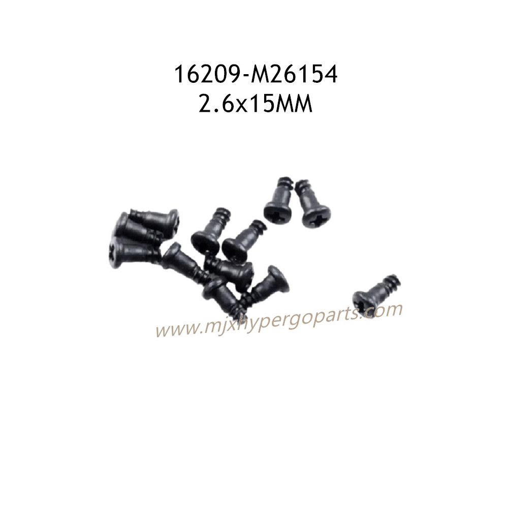 MJX Hyper Go 16209 Parts 2.6x15MM Countersunk Screws M26154 MJX Hyper Go 16209 Parts 2.6x15MM Countersunk Screws M26154