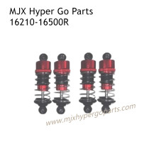 MJX Hyper Go 16210 High Speed Racing Car Parts Short Front and Rear Shock Absorber 16550R Red