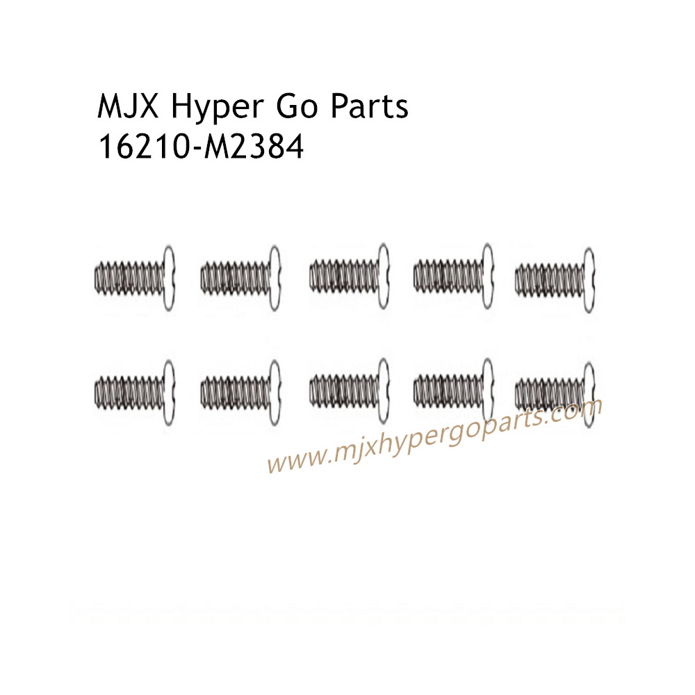 MJX Hyper Go 16210 Parts Round Head Flat Tail Screw M2384