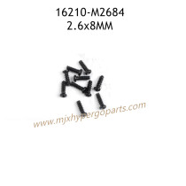 MJX Hyper Go 16210 Parts 2.6X8mm Round Head Flat Tail Screw M2684