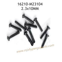 MJX Hyper Go 16210 Parts 2.3x10mm Round Head Flat Tail Screws M23104