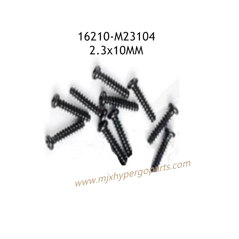 MJX Hyper Go 16210 Parts 2.3x10mm Round Head Flat Tail Screws M23104 MJX Hyper Go 16210 Parts 2.3x10mm Round Head Flat Tail Screws M23104