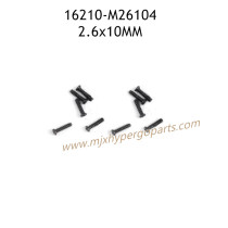 MJX Hyper Go 16210 Parts 2.6X10mm Round Head Flat Tail Screw M26104