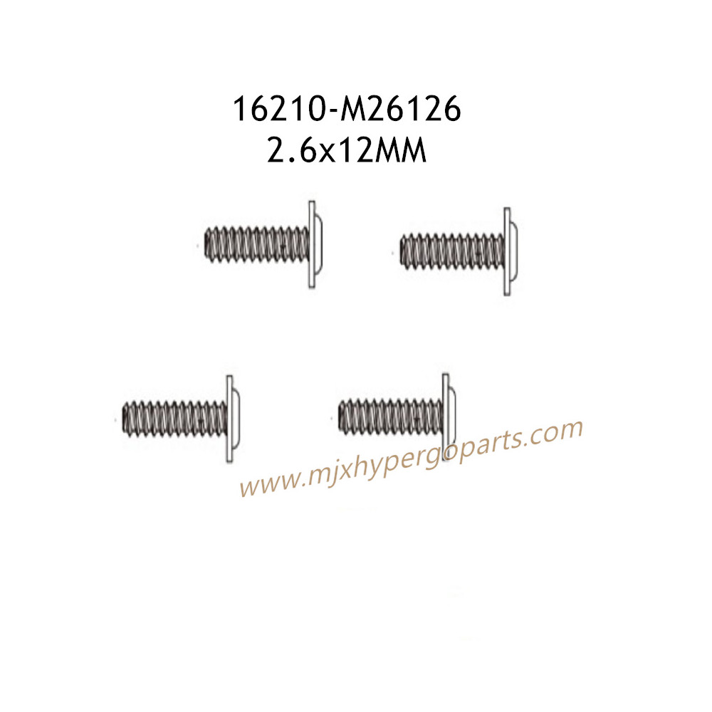 MJX Hyper Go 16210 Parts 2.6x12.5MM Screws M26126 MJX Hyper Go 16210 Parts 2.6x12.5MM Screws M26126