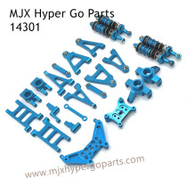 MJX Hyper Go 14301 RC Car Upgrade Parts Metal Part List Blue