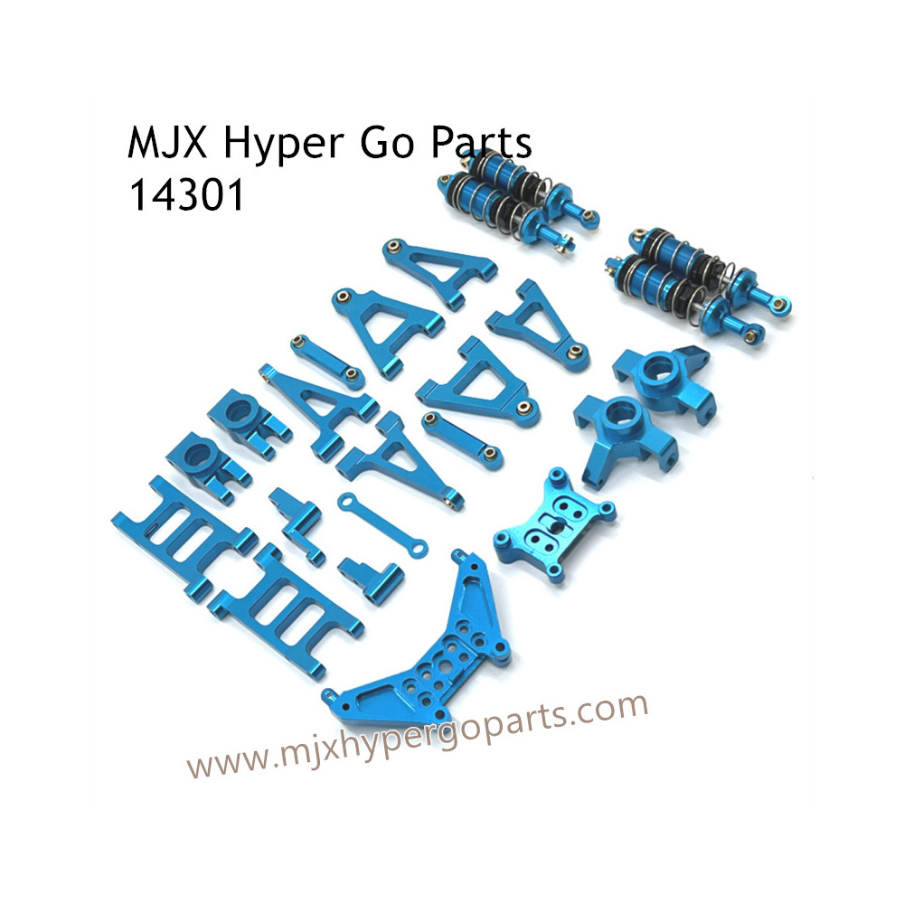 MJX Hyper Go 14301 RC Car Upgrade Parts Metal Part List Blue MJX Hyper Go 14301 RC Car Upgrade Parts Metal Part List Blue