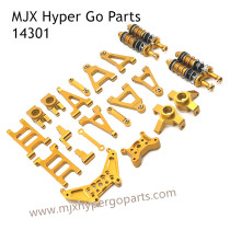 MJX Hyper Go 14301 RC Car Upgrade Parts Metal Part List Gold
