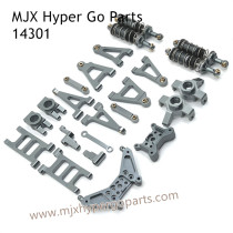 MJX Hyper Go 14301 RC Car Upgrade Parts Metal Part List Gray