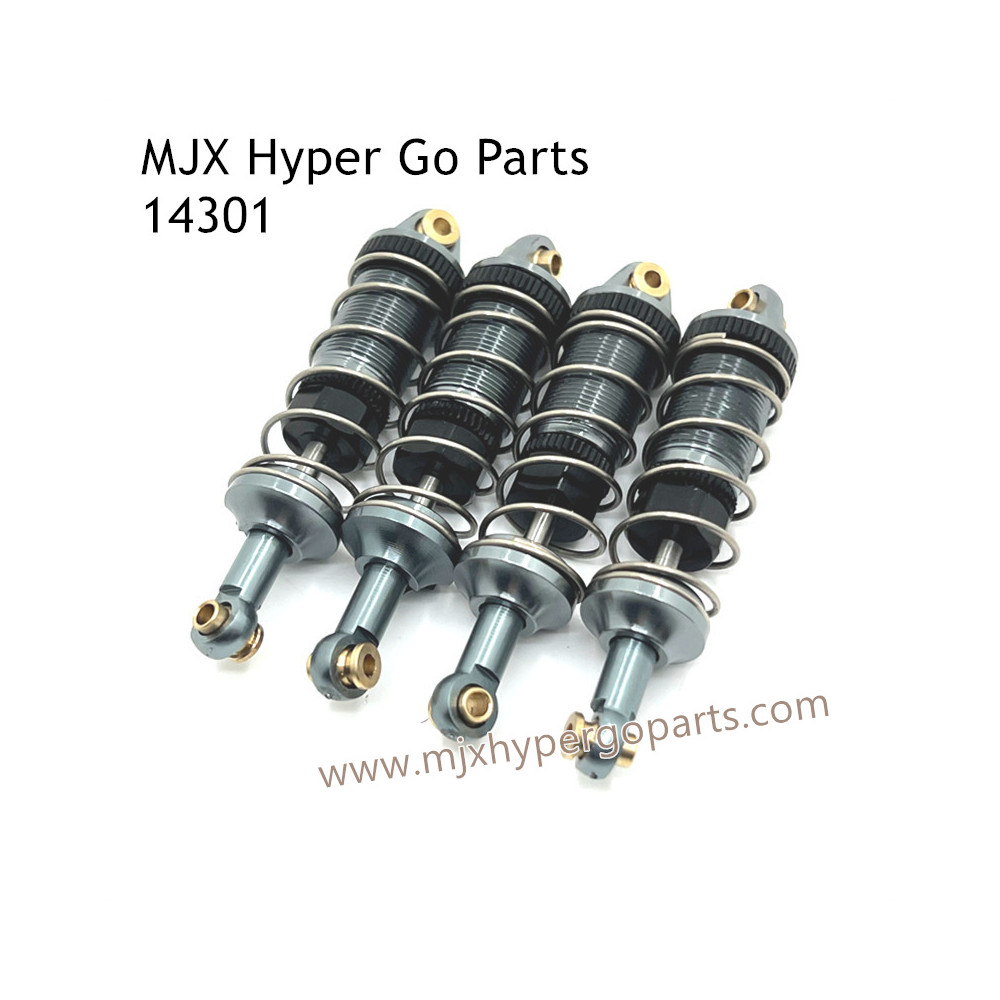 MJX Hyper Go 14301 RC Car Upgrade Parts Metal Oil Shock Gray MJX Hyper Go 14301 RC Car Upgrade Parts Metal Oil Shock Gray