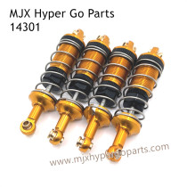 MJX Hyper Go 14301 RC Car Upgrade Parts Metal Oil Shock Gold