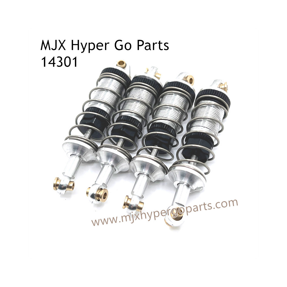 MJX Hyper Go 14301 RC Car Upgrade Parts Metal Oil Shock Silver