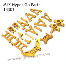 MJX Hyper Go 14301 RC Car Upgrade Parts Metal Kit Gold