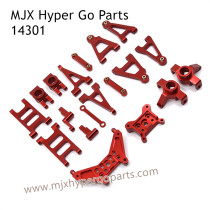 MJX Hyper Go 14301 RC Car Upgrade Parts Metal Kit Red