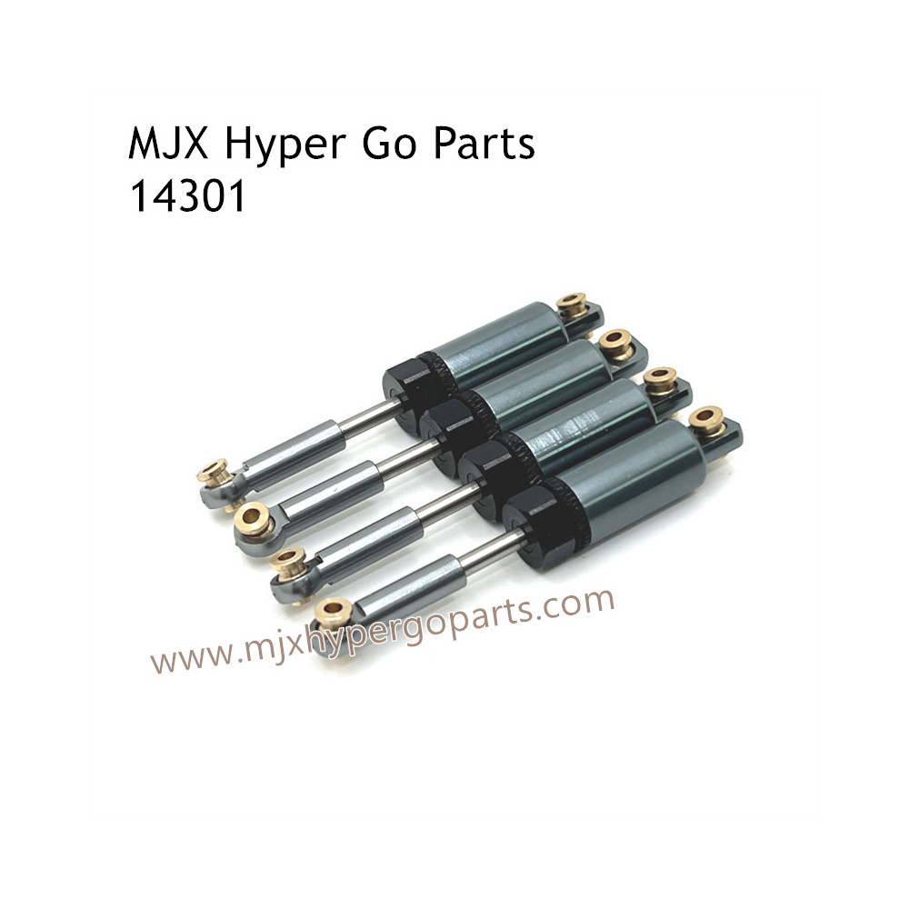 MJX Hyper Go 14301 RC Car Upgrade Parts Metal Hydraulic Shock Absorbers Gray MJX Hyper Go 14301 RC Car Upgrade Parts Metal Hydraulic Shock Absorbers Gray