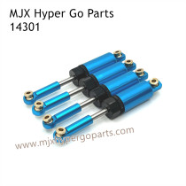 MJX Hyper Go 14301 RC Car Upgrade Parts Metal Hydraulic Shock Absorbers Blue