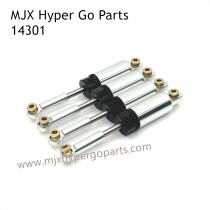 MJX Hyper Go 14301 RC Car Upgrade Parts Metal Hydraulic Shock Absorbers Silver