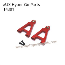 MJX Hyper Go 14301 RC Car Upgrade Parts Metal Front Lower Swing Arm Red