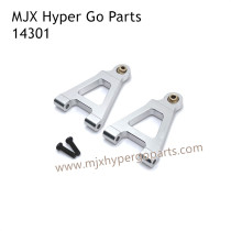 MJX Hyper Go 14301 RC Car Upgrade Parts Metal Front Lower Swing Arm Silver
