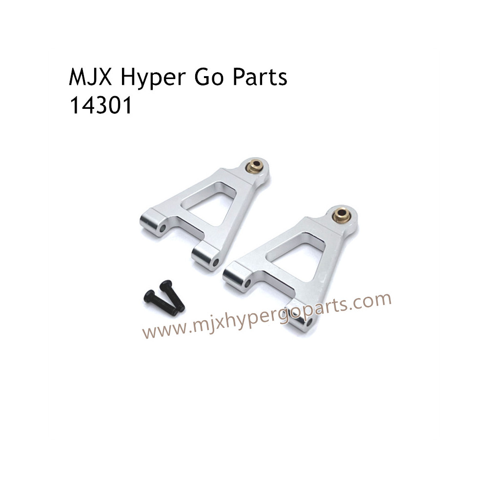 MJX Hyper Go 14301 RC Car Upgrade Parts Metal Front Lower Swing Arm Silver MJX Hyper Go 14301 RC Car Upgrade Parts Metal Front Lower Swing Arm Silver