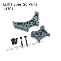 MJX Hyper Go 14301 RC Car Upgrade Parts Metal Front and Rear Shock Plate Gray