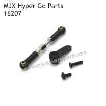 MJX Hyper Go 16207 RC Car Upgrade Parts Front Steering Connect Rod and Arm Black