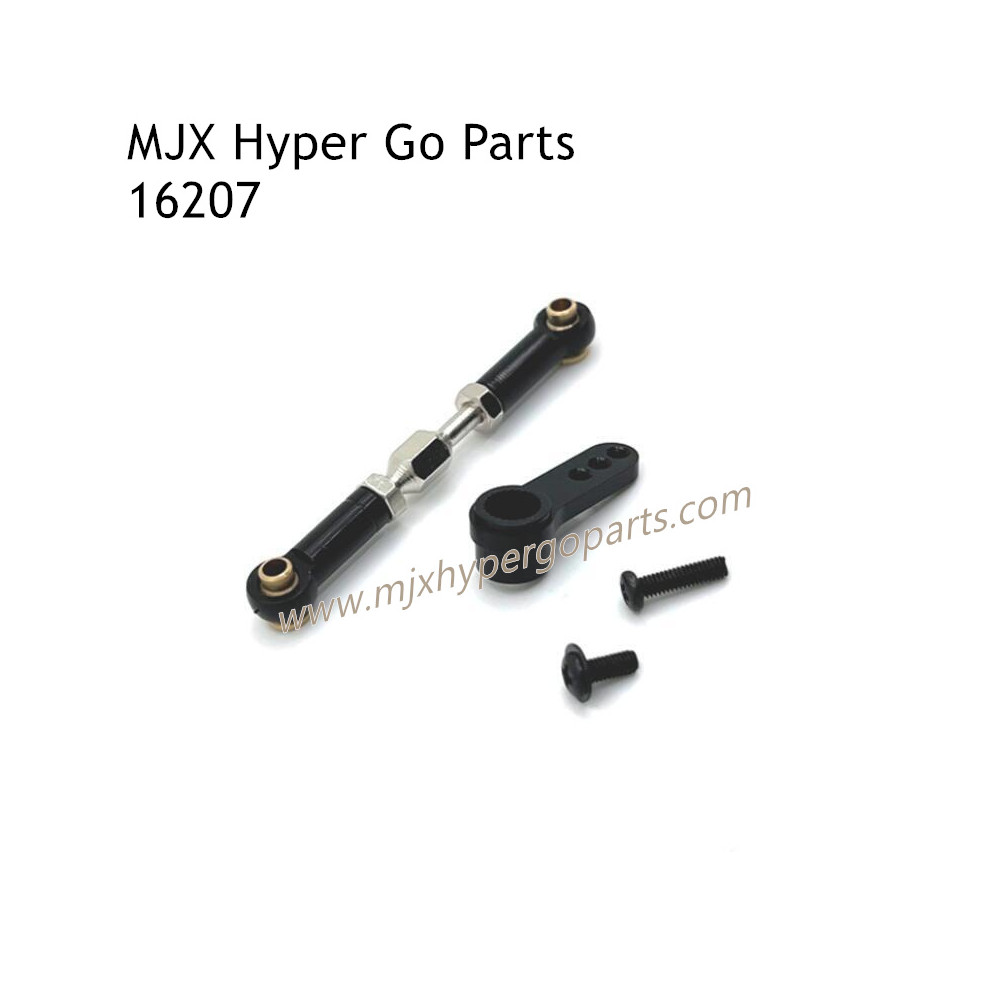 MJX Hyper Go 16207 RC Car Upgrade Parts Front Steering Connect Rod and Arm Black MJX Hyper Go 16207 RC Car Upgrade Parts Front Steering Connect Rod and Arm Black