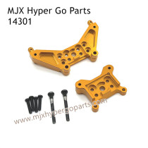 MJX Hyper Go 14301 RC Car Upgrade Parts Metal Front and Rear Shock Plate Gold