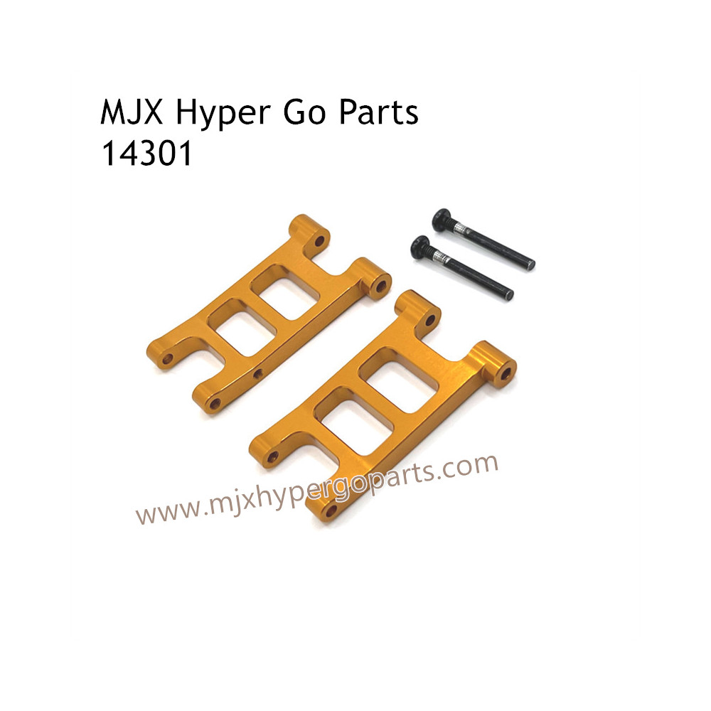 MJX Hyper Go 14301 RC Car Upgrade Parts Metal Rear Lower Swing Arm Gold MJX Hyper Go 14301 RC Car Upgrade Parts Metal Rear Lower Swing Arm Gold