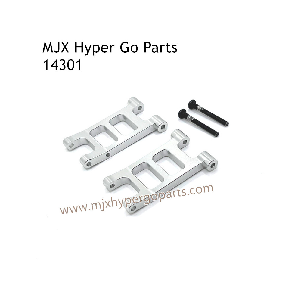 MJX Hyper Go 14301 RC Car Upgrade Parts Metal Rear Lower Swing Arm Silver MJX Hyper Go 14301 RC Car Upgrade Parts Metal Rear Lower Swing Arm Silver