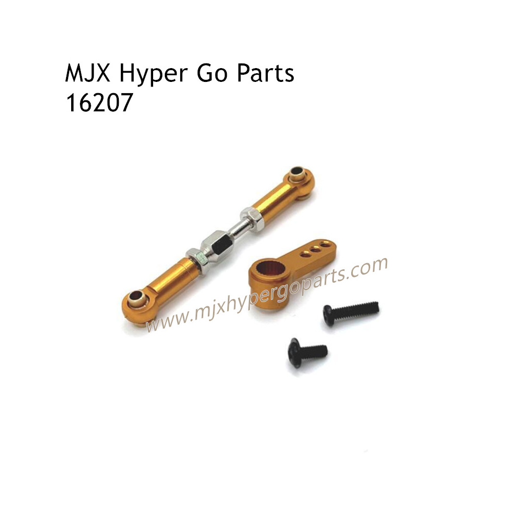 MJX Hyper Go 16207 RC Car Upgrade Parts Front Steering Connect Rod and Arm Gold MJX Hyper Go 16207 RC Car Upgrade Parts Front Steering Connect Rod and Arm Gold